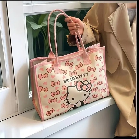 Hello Kitty Pink and Cream Tote Bag - Picture 5 of 5